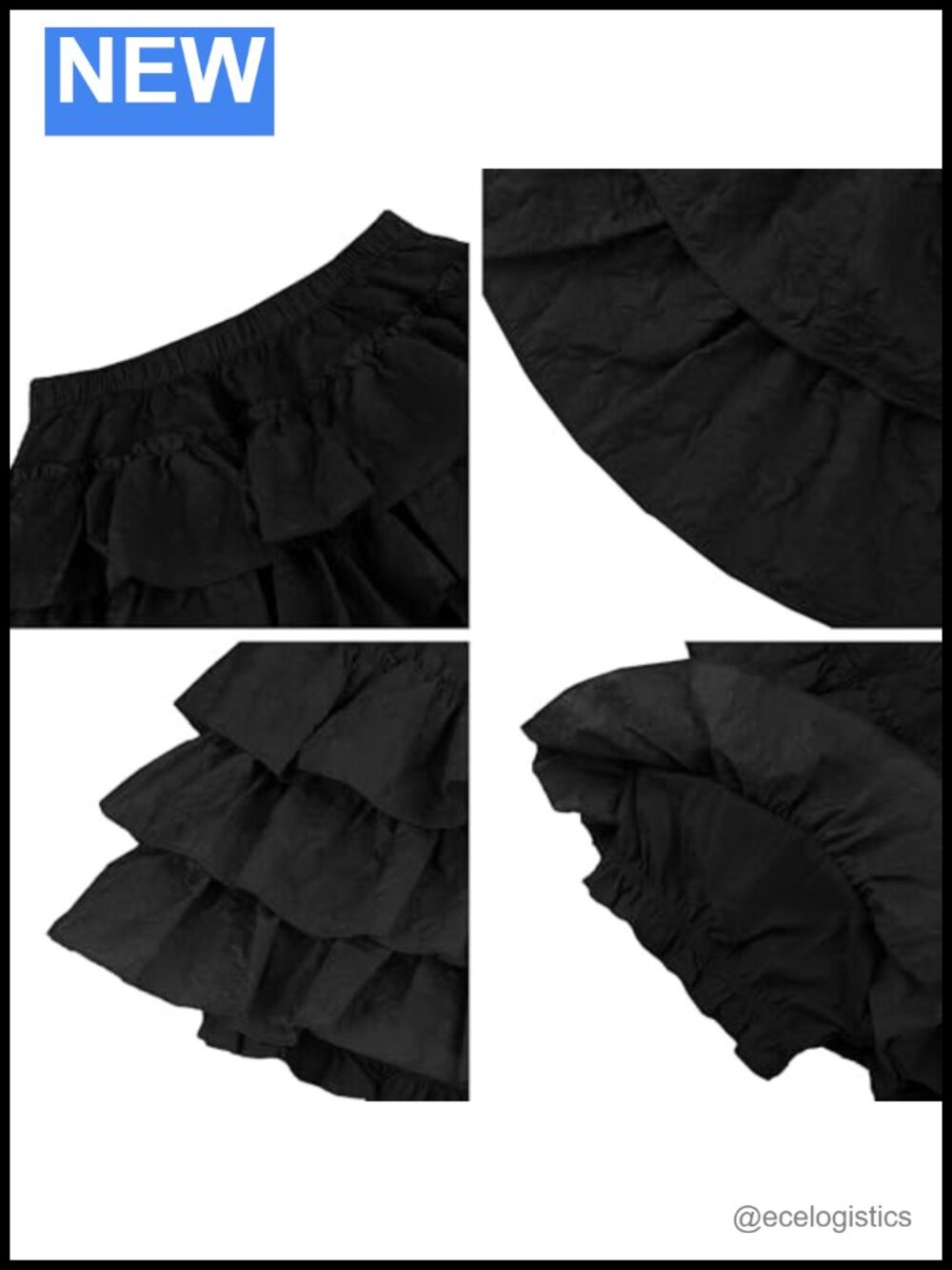 Bloomer Shorts Ruffled Layered Y2K Skort - Picture 4 of 4